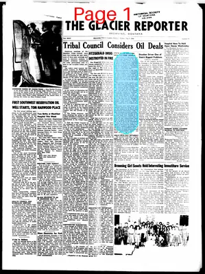 Page thumbnail for The Glacier Reporter