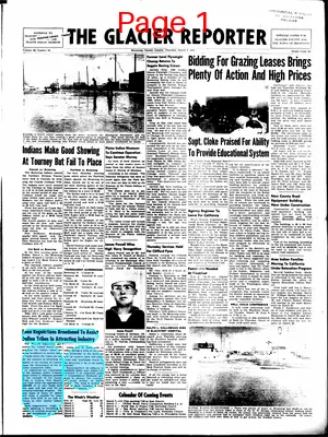 Page thumbnail for The Glacier Reporter