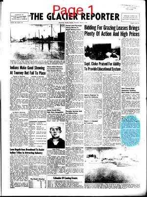 Page thumbnail for The Glacier Reporter