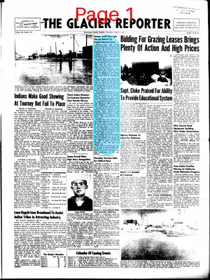 Page thumbnail for The Glacier Reporter