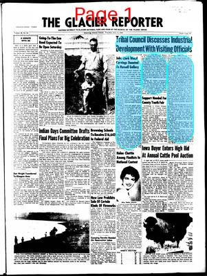 Page thumbnail for The Glacier Reporter