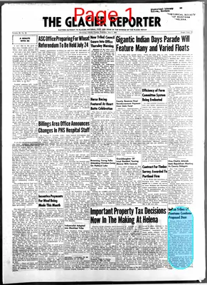 Page thumbnail for The Glacier Reporter