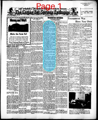 Page thumbnail for The Camas Hot Springs Exchange