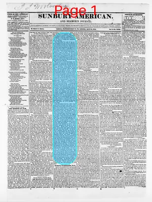 Page thumbnail for Sunbury American And Shamokin Journal