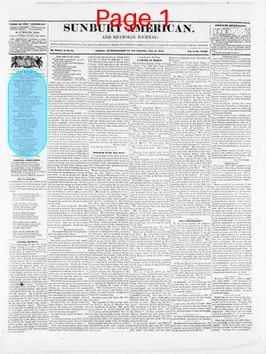 Page thumbnail for Sunbury American And Shamokin Journal