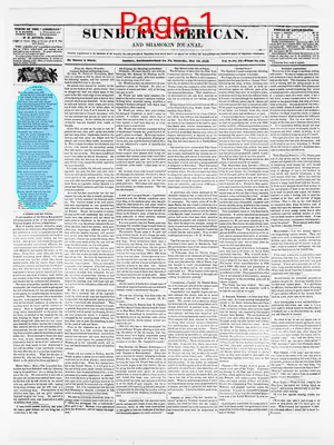 Page thumbnail for Sunbury American And Shamokin Journal