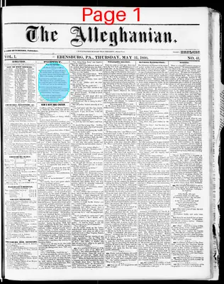 Page thumbnail for The Alleghanian