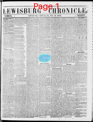 Page thumbnail for Lewisburg Chronicle