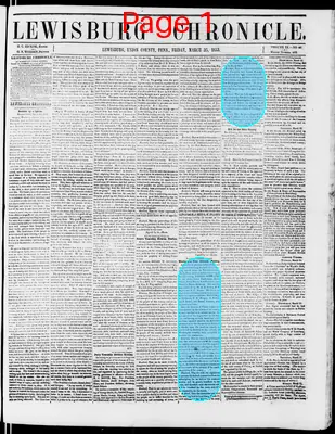 Page thumbnail for Lewisburg Chronicle