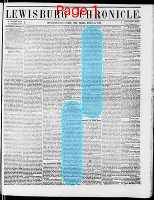 Page thumbnail for Lewisburg Chronicle