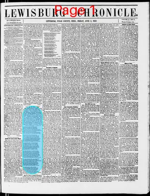 Page thumbnail for Lewisburg Chronicle