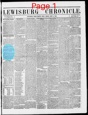 Page thumbnail for Lewisburg Chronicle