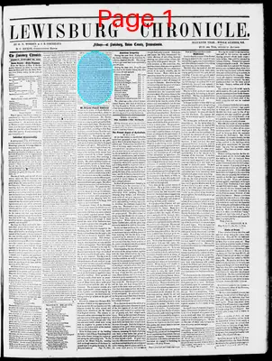 Page thumbnail for Lewisburg Chronicle