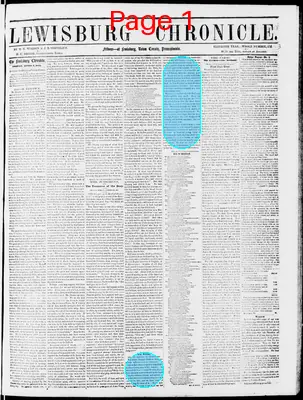 Page thumbnail for Lewisburg Chronicle