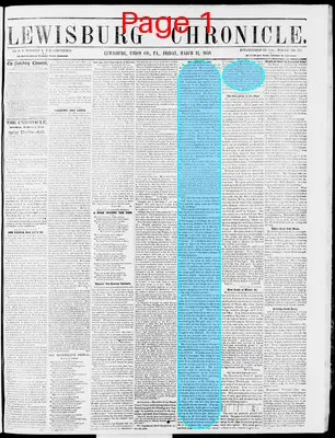 Page thumbnail for Lewisburg Chronicle