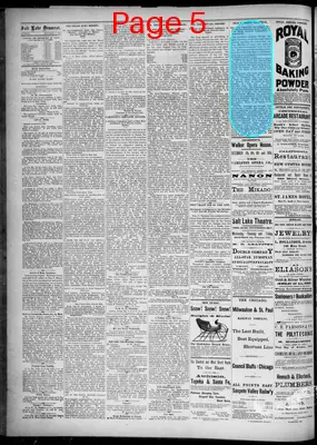 Page thumbnail for Salt Lake Evening Democrat