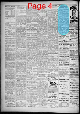 Page thumbnail for Salt Lake Evening Democrat