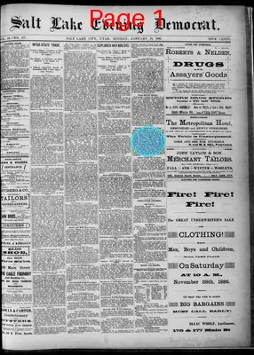 Page thumbnail for Salt Lake Evening Democrat