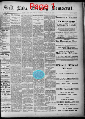 Page thumbnail for Salt Lake Evening Democrat