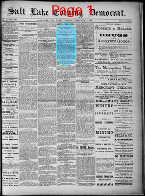 Page thumbnail for Salt Lake Evening Democrat