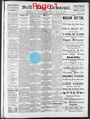 Page thumbnail for Salt Lake Evening Democrat