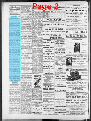 Page thumbnail for Salt Lake Evening Democrat