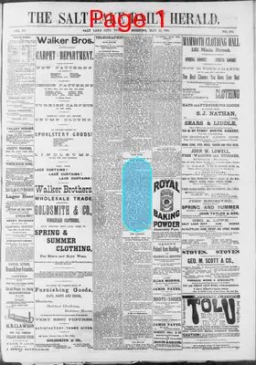 Page thumbnail for The Salt Lake Herald