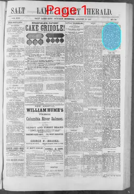 Page thumbnail for The Salt Lake Herald