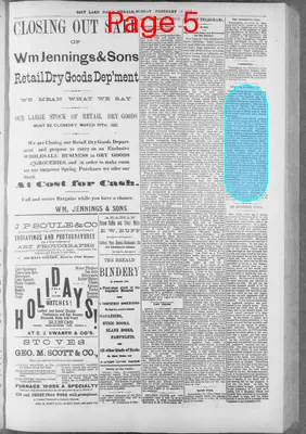 Page thumbnail for The Salt Lake Herald