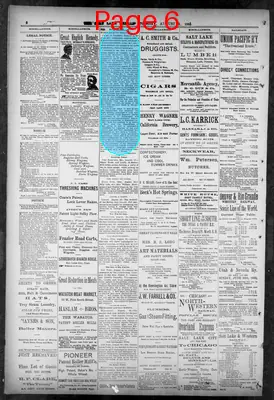 Page thumbnail for The Salt Lake Herald