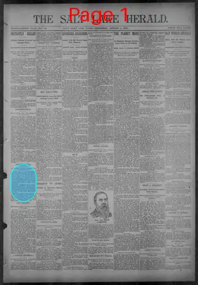 Page thumbnail for The Salt Lake Herald
