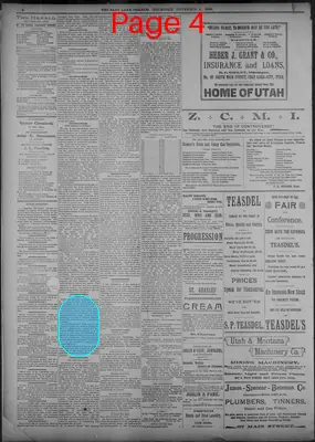 Page thumbnail for The Salt Lake Herald