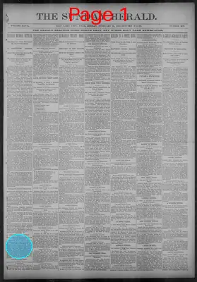 Page thumbnail for The Salt Lake Herald