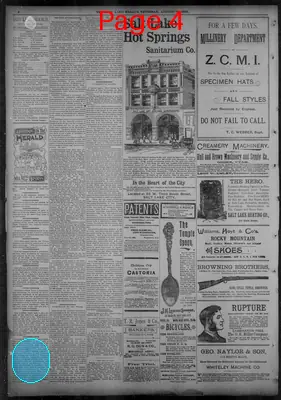 Page thumbnail for The Salt Lake Herald