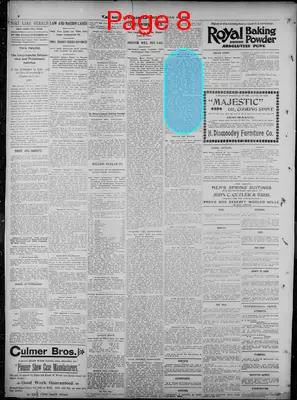 Page thumbnail for The Salt Lake Herald
