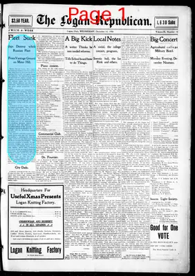 Page thumbnail for The Logan Republican