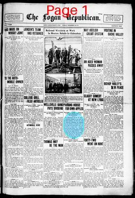 Page thumbnail for The Logan Republican