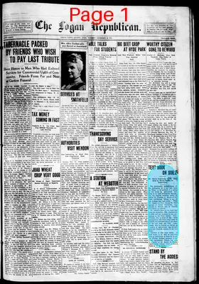 Page thumbnail for The Logan Republican