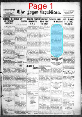 Page thumbnail for The Logan Republican