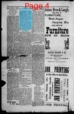Page thumbnail for Iron County News