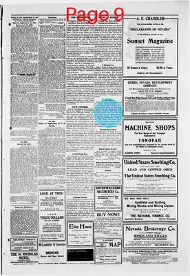 Page thumbnail for The Goldfield News