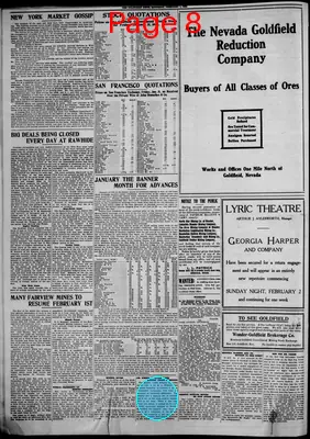 Page thumbnail for The Goldfield News