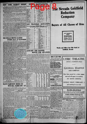Page thumbnail for The Goldfield News