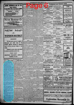 Page thumbnail for The Goldfield News