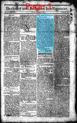 Page thumbnail for Berkeley And Jefferson Intelligencer