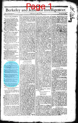 Page thumbnail for Berkeley And Jefferson Intelligencer