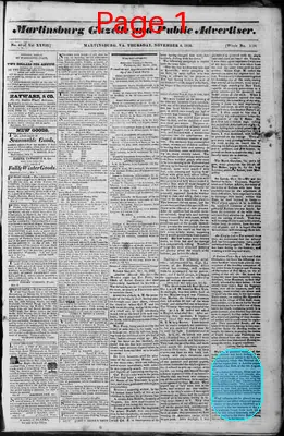 Page thumbnail for Martinsburg Gazette And Public Advertiser