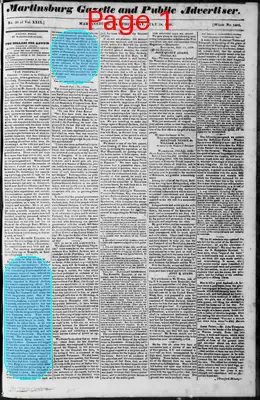 Page thumbnail for Martinsburg Gazette And Public Advertiser