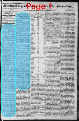 Page thumbnail for Martinsburg Gazette And Public Advertiser