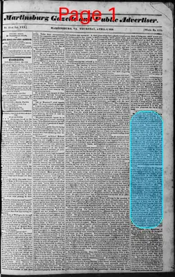 Page thumbnail for Martinsburg Gazette And Public Advertiser